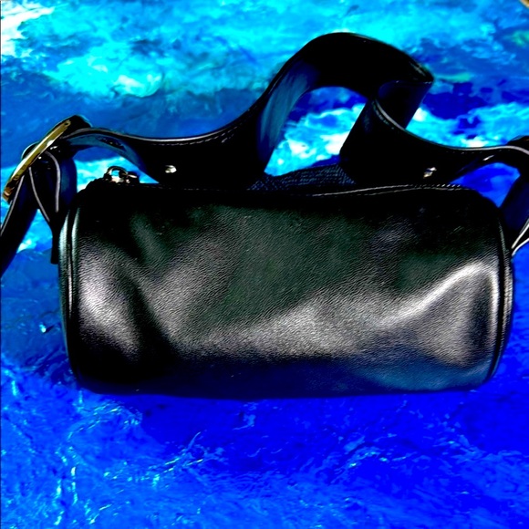 LEATHER BAG GUNMETAL …ADJ. HAND or SHOULDER STRAP - Picture 4 of 7